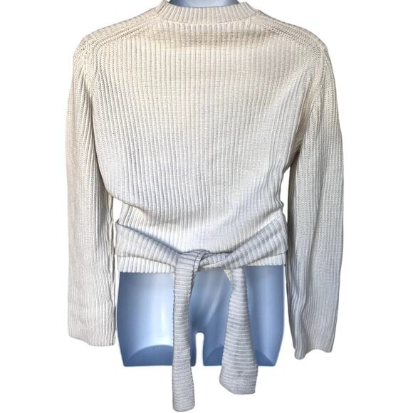 Proenza Schouler Chunky Cotton Cashmere Ballet Wrap Sweater size XL NWT - Picture 8 of 14